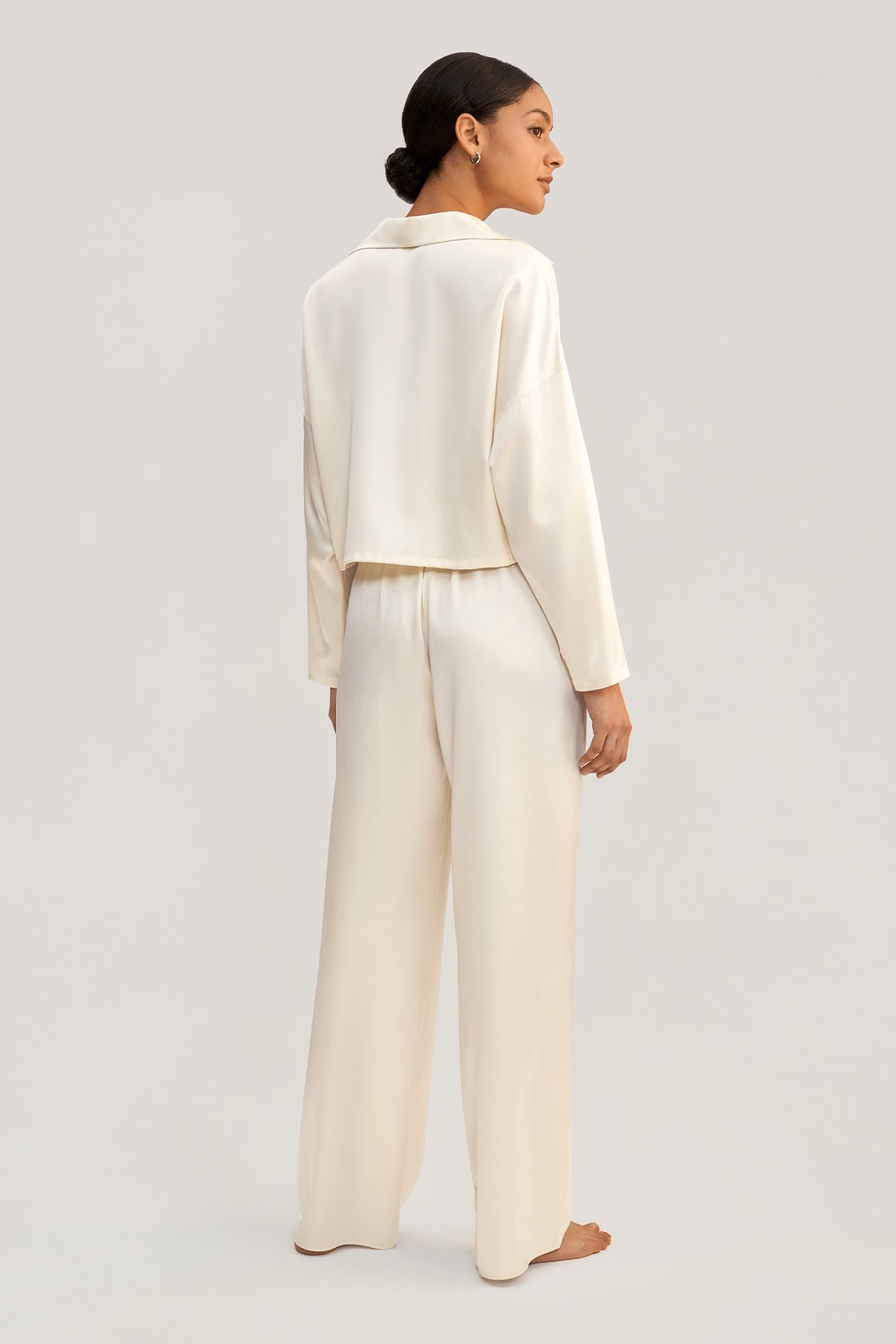 Jasmine Seiden-Pullover-Pyjama-Set
