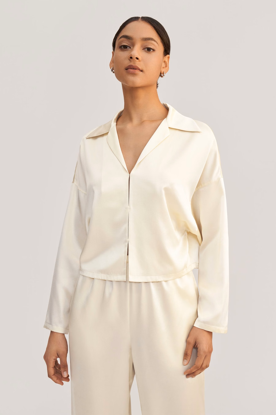 Jasmine Seiden-Pullover-Pyjama-Set
