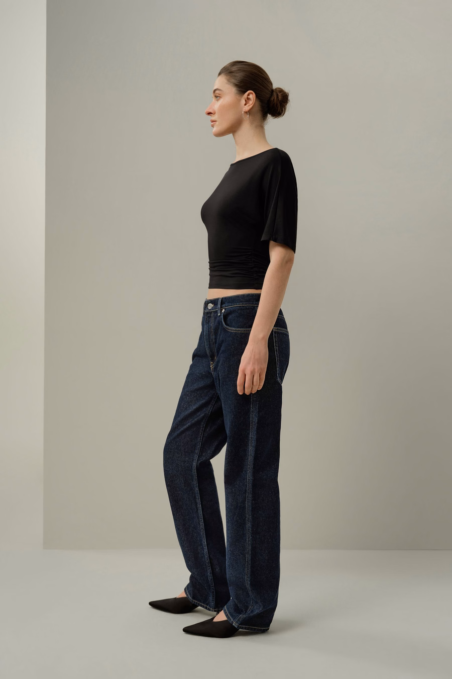 Seidenbreeze-Jersey Falt-Swing-Tee
