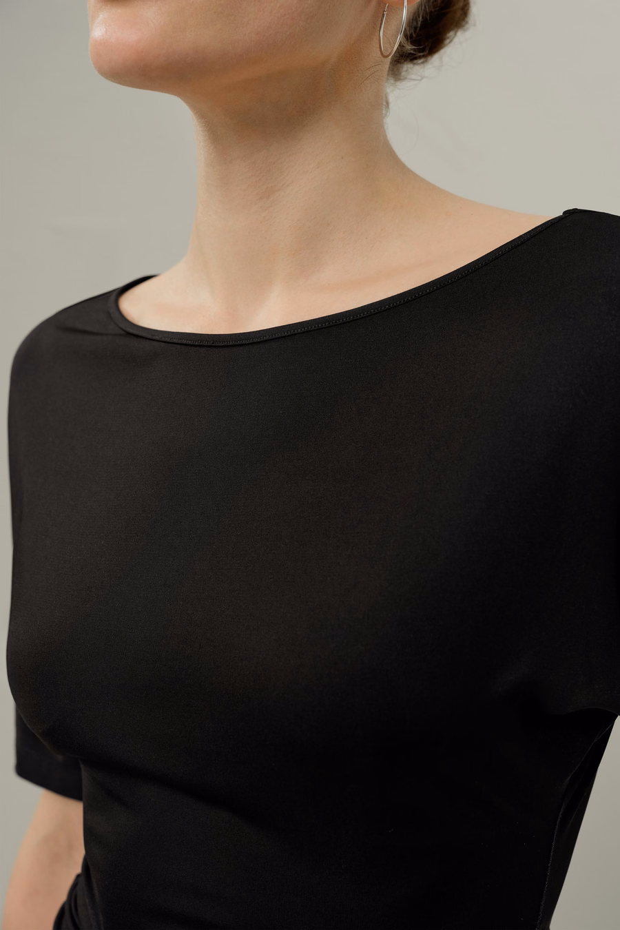 Seidenbreeze-Jersey Falt-Swing-Tee