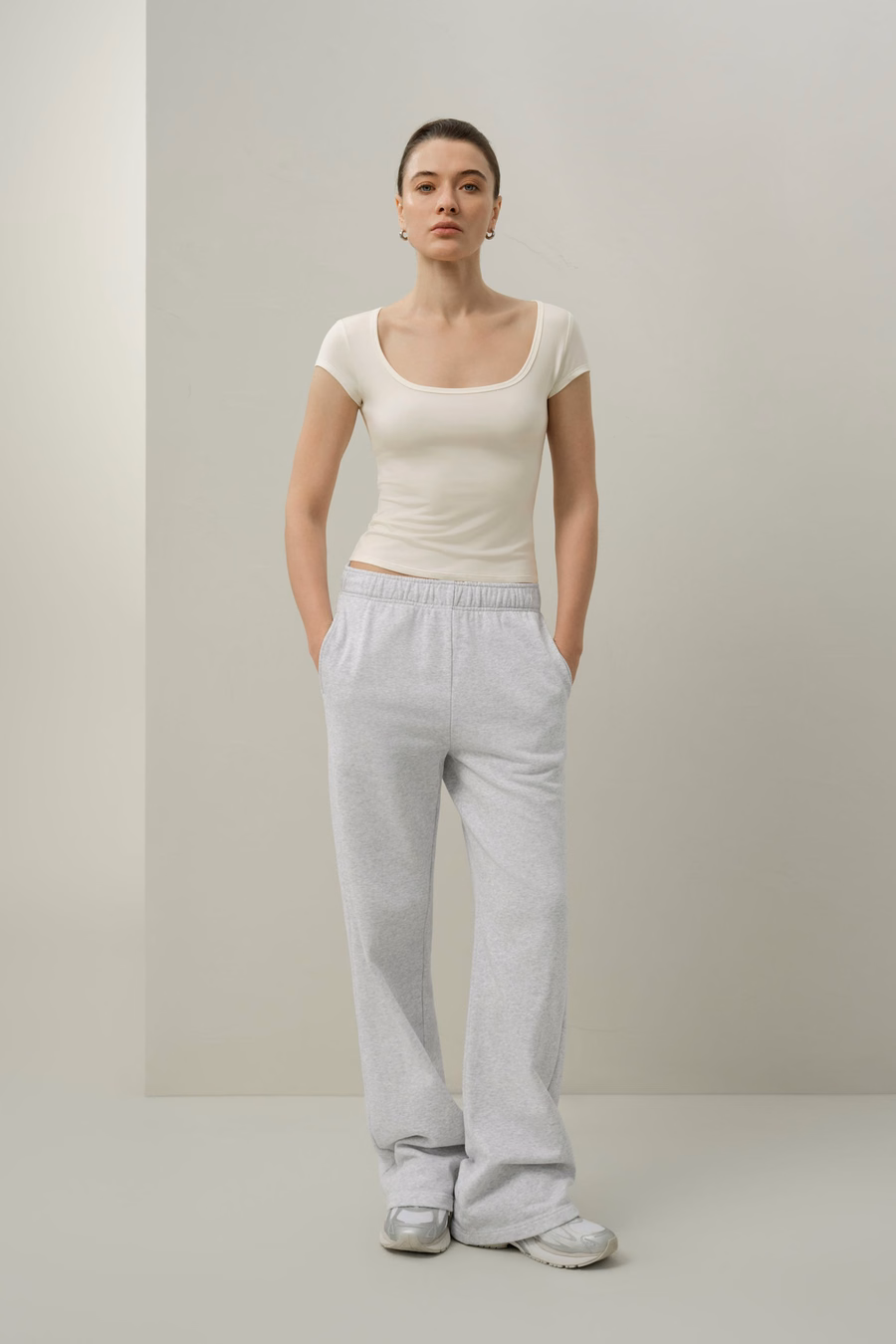 Seidenbreeze Jersey T-Shirt mit Rundhals