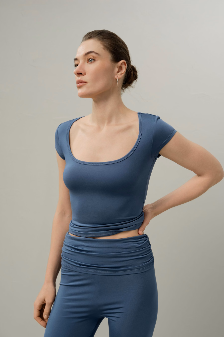 Seidenbreeze Jersey T-Shirt mit Rundhals