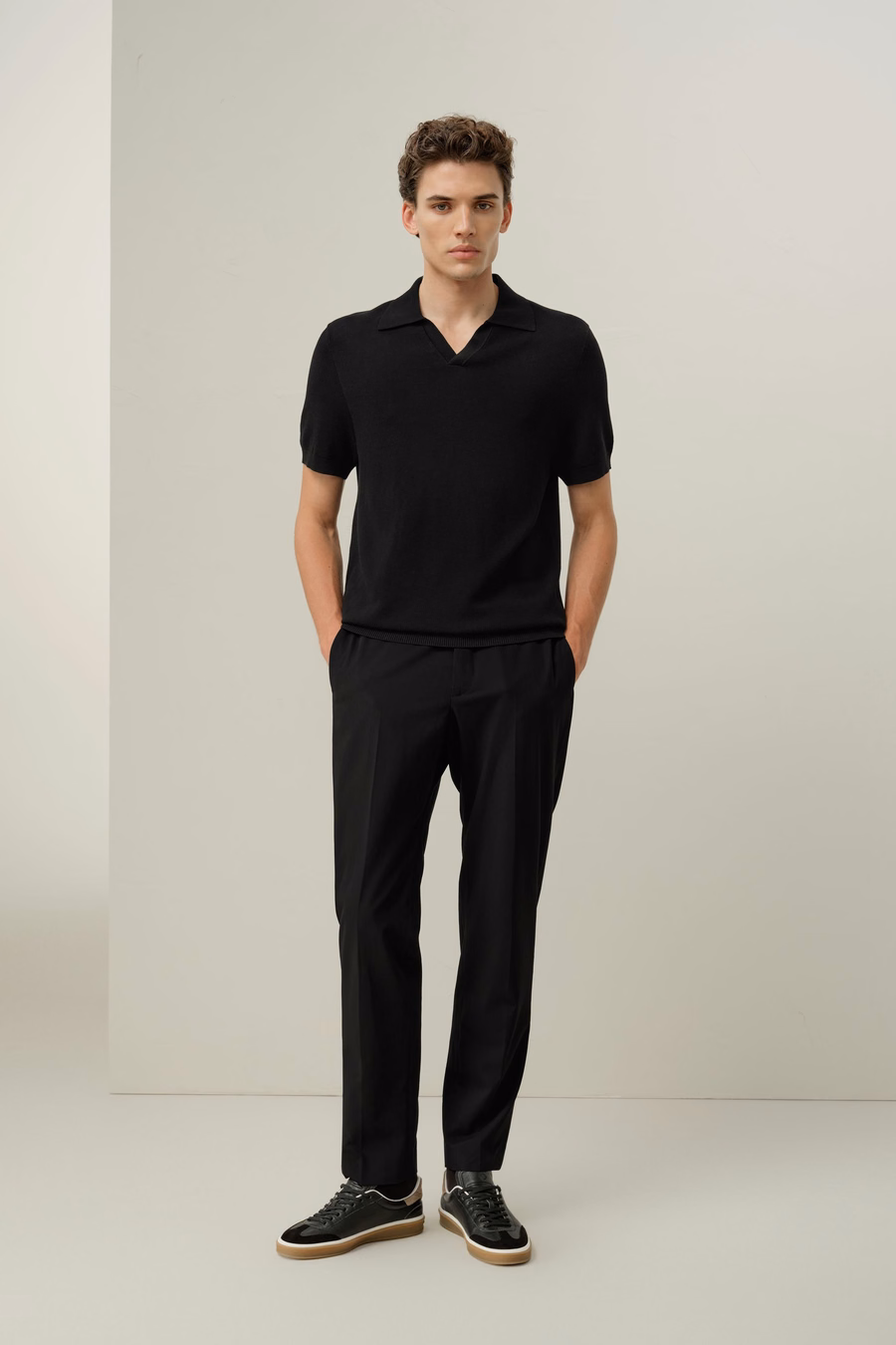 Silk-Cotton Regular-Fit Knit Polo