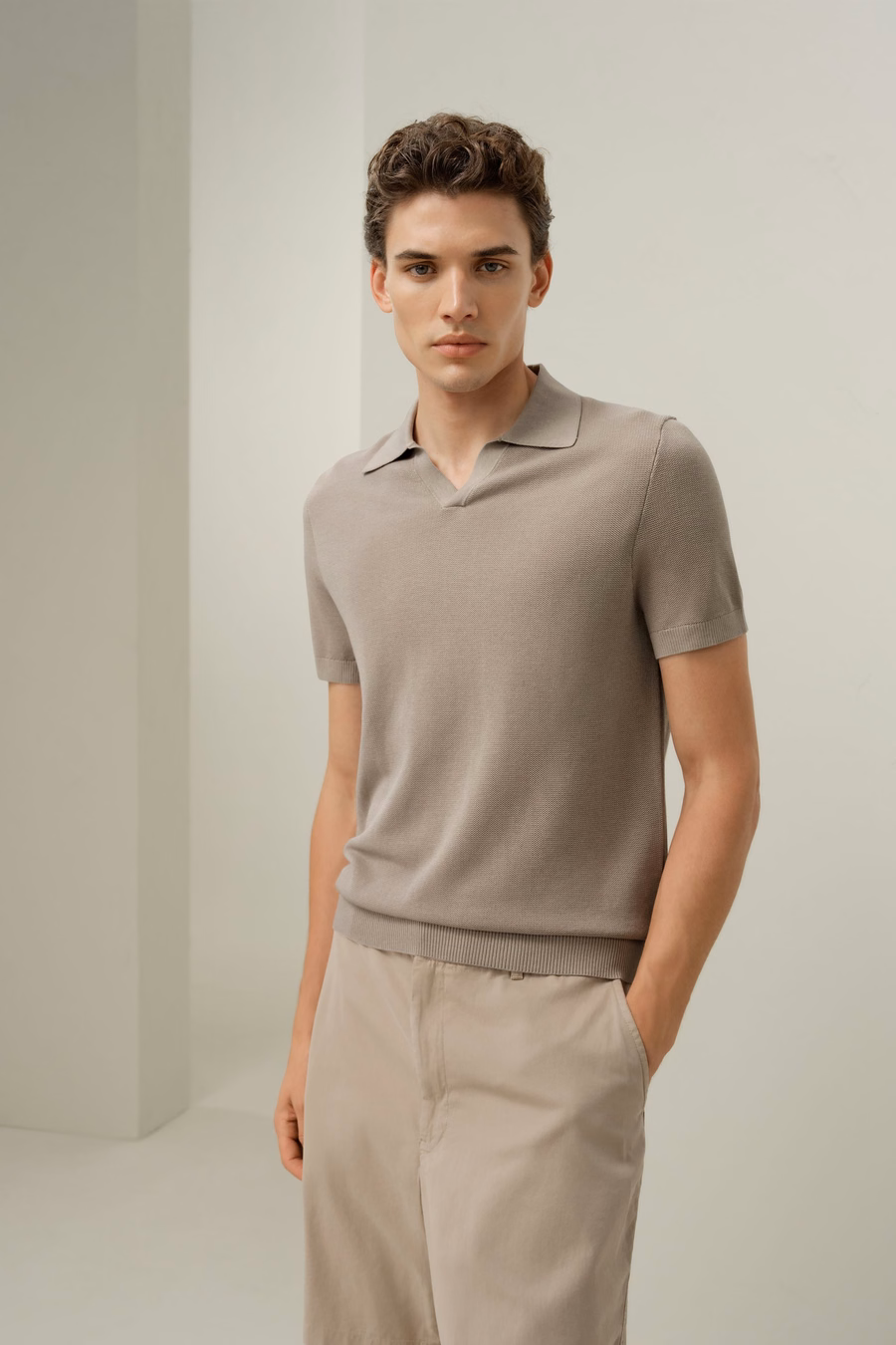 Silk-Cotton Regular-Fit Knit Polo