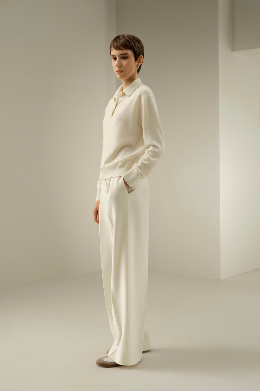 Seiden-Woll-Tweed-Hose