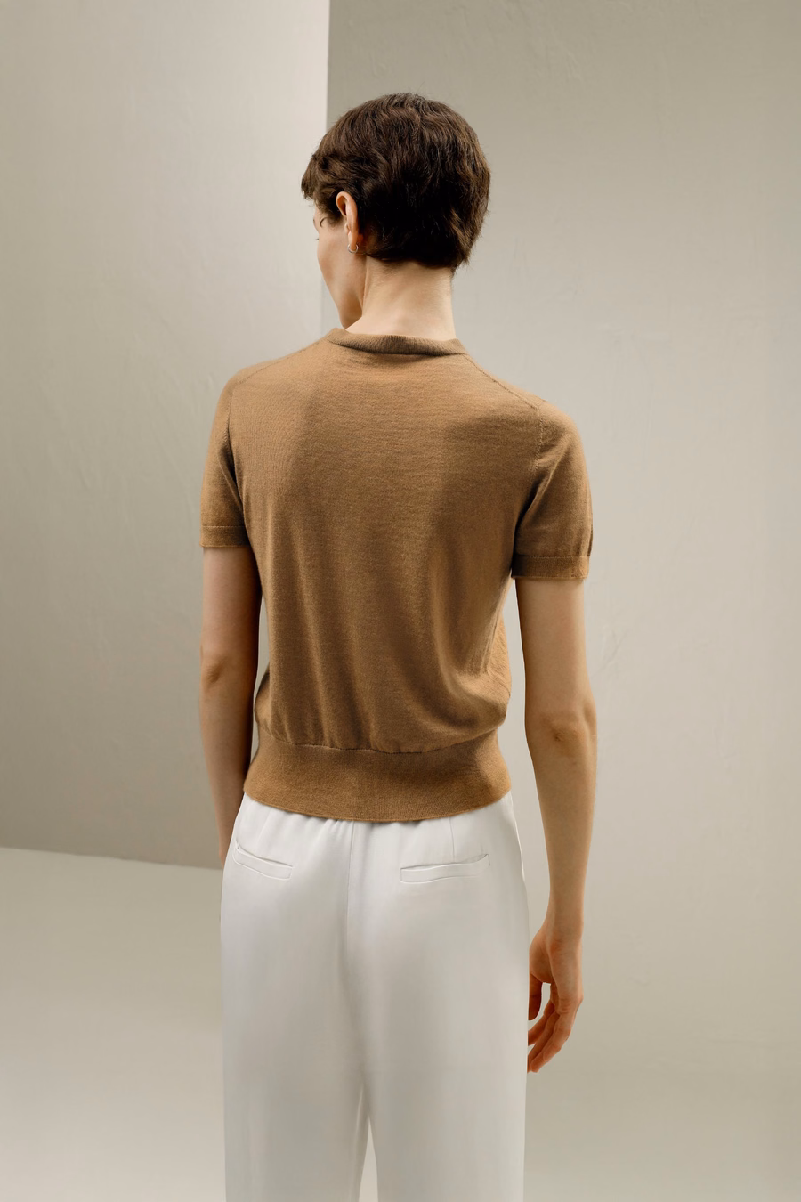 Kaschmir Rundhalsausschnitt Pullover