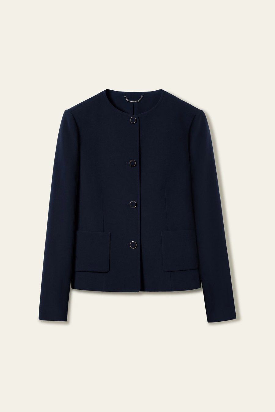 Maßgeschneiderte Boxy-Seidenjacke