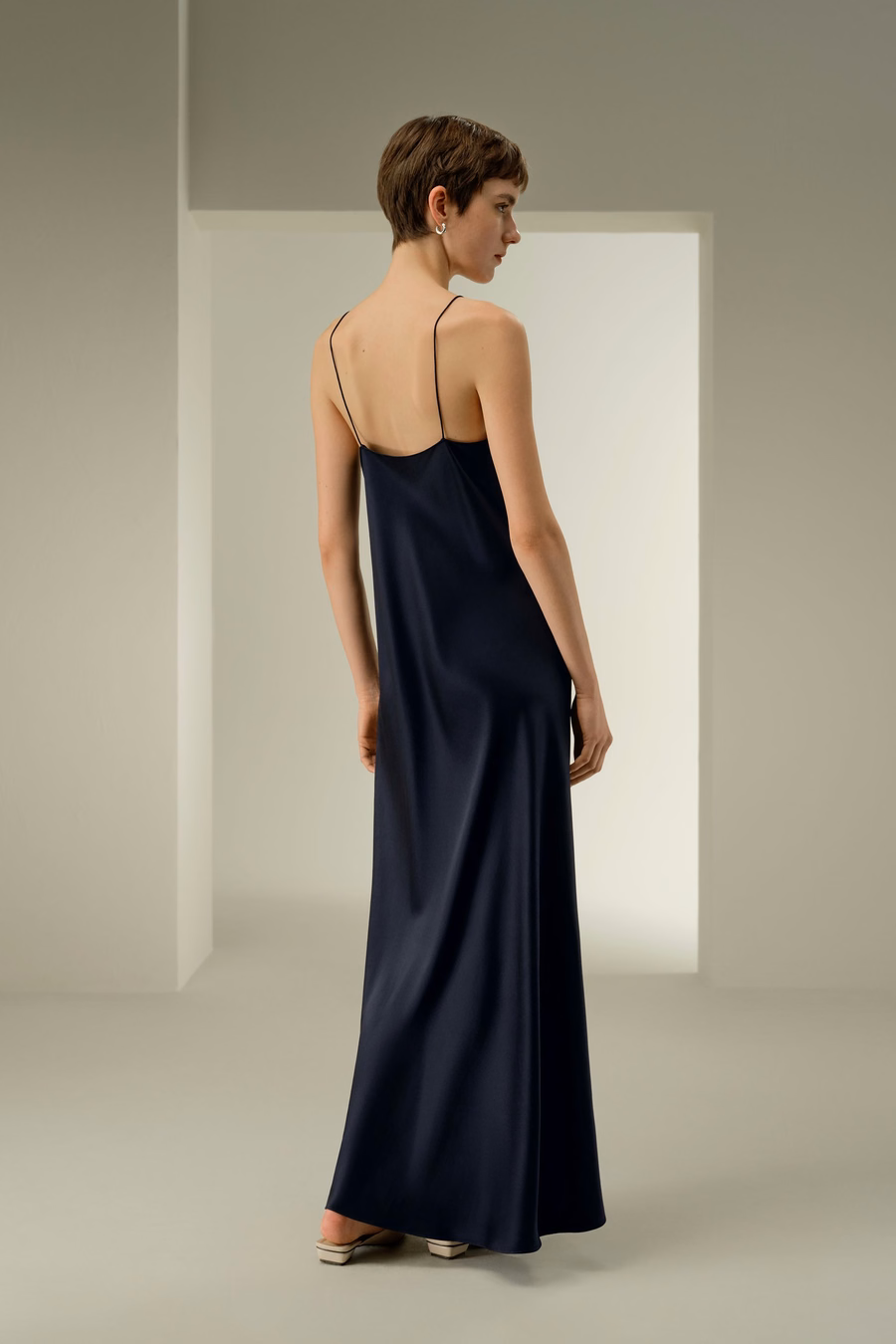 U-Neck Minimalist Slip Dress