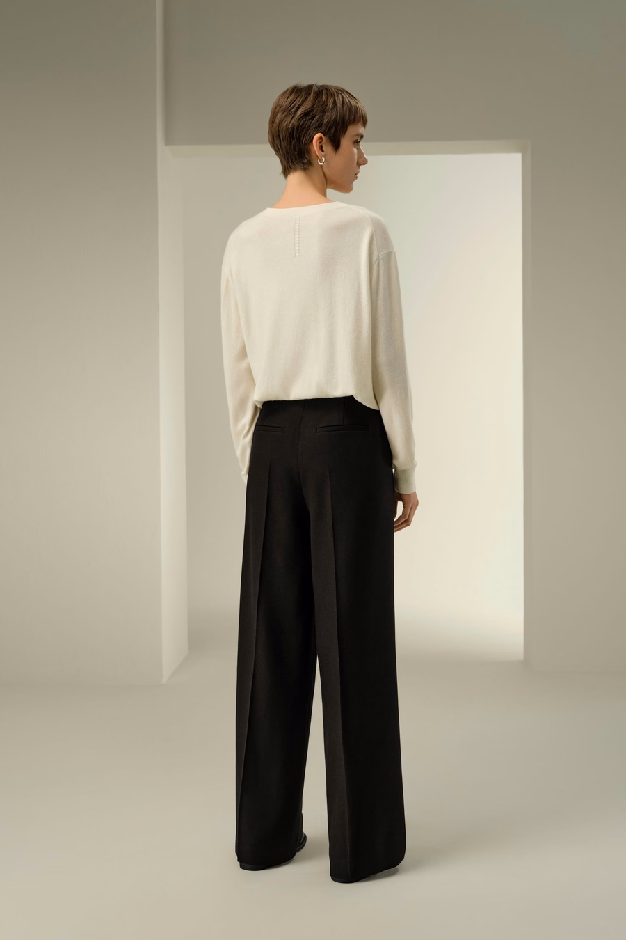 Seiden-Woll-Tweed-Hose