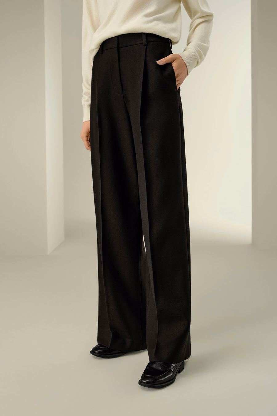 Seiden-Woll-Tweed-Hose
