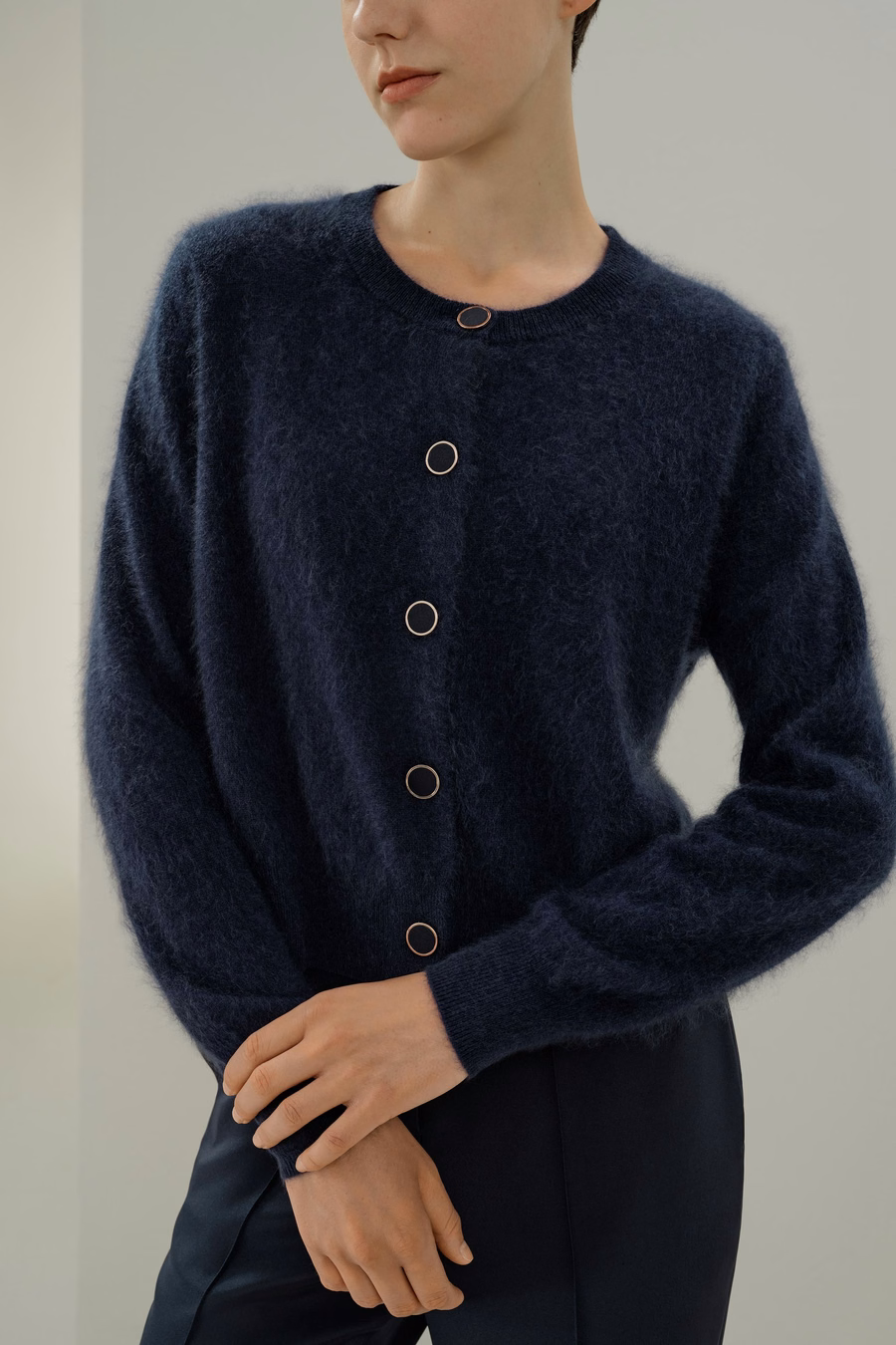 Ultra-Soft Brushed Cashmere Cardigan