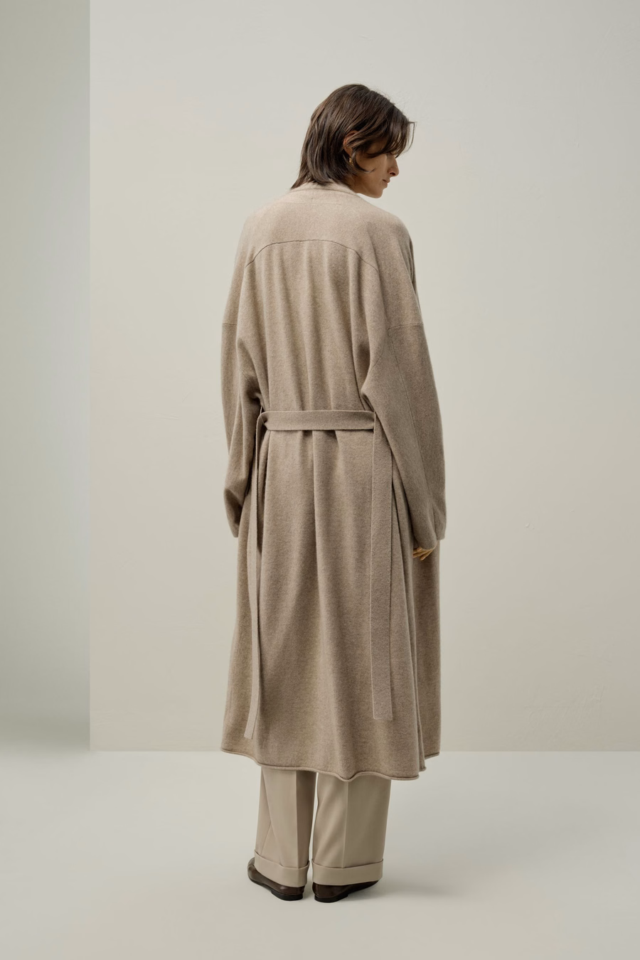 Wadenlanger Kaschmir-Cardigan