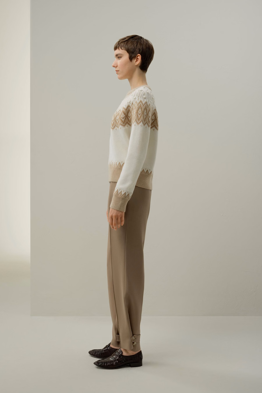 Woll-Kaschmir Fair Isle Pullover
