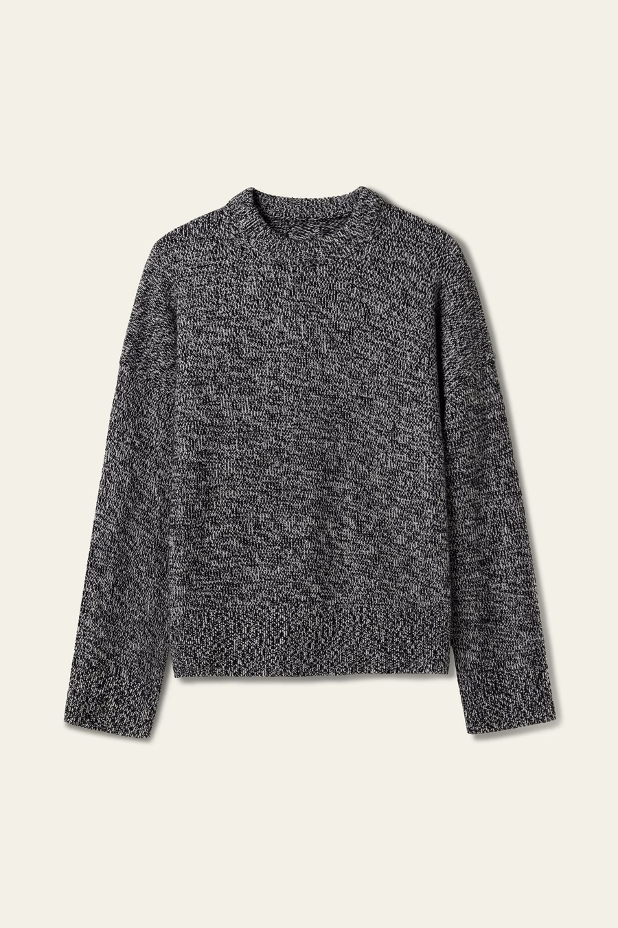 Übergroßer Crewneck-Woll-Kaschmir-Pullover