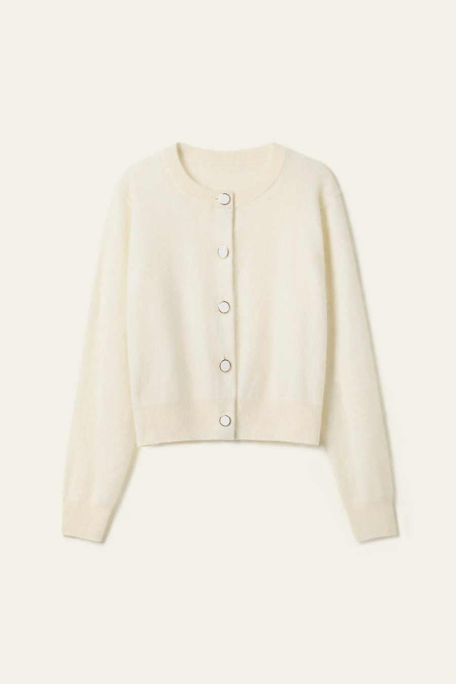 Ultra-Soft Brushed Cashmere Cardigan