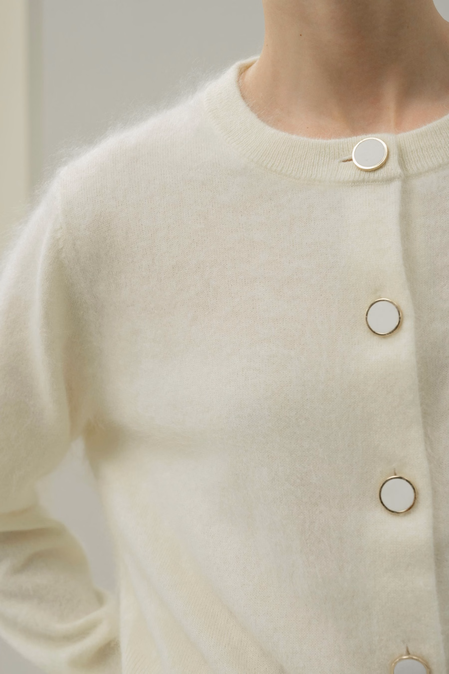 Ultra-Soft Brushed Cashmere Cardigan