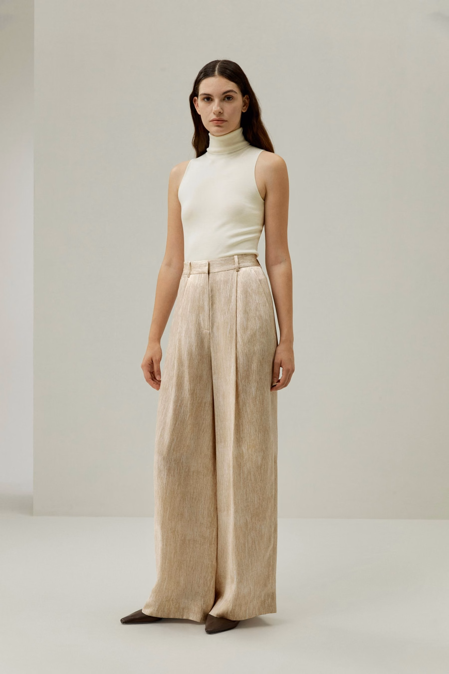 Perlen-Satin-Seidenhose