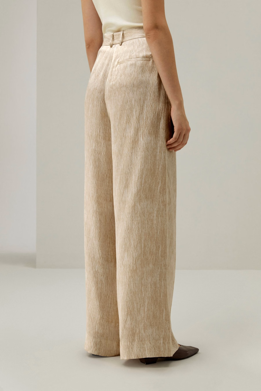 Perlen-Satin-Seidenhose
