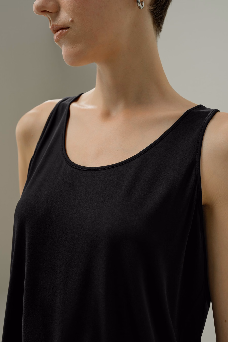 Seiden-Breeze-Jersey Scoop Tanktop
