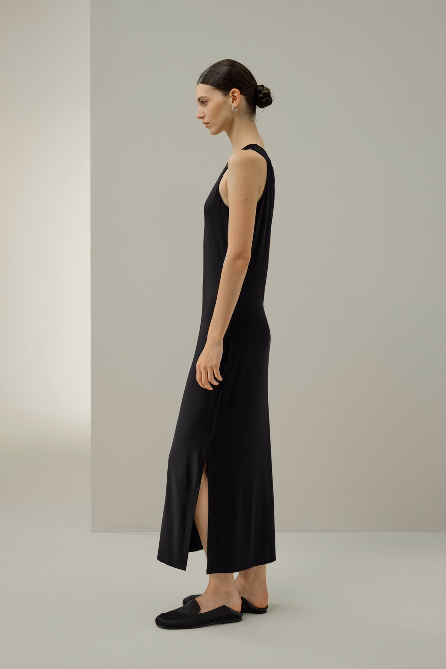 Seidenbreeze Jersey Bodycon Maxikleid
