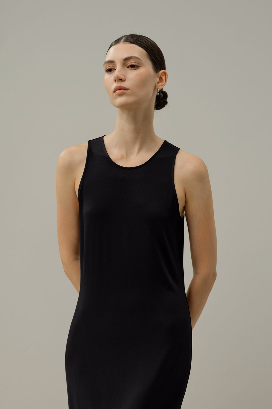 Seidenbreeze Jersey Bodycon Maxikleid