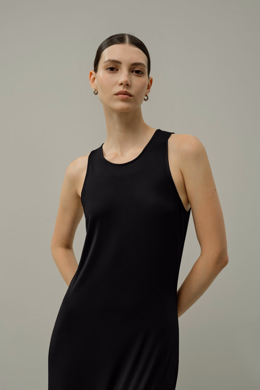 Seidenbreeze Jersey Bodycon Maxikleid