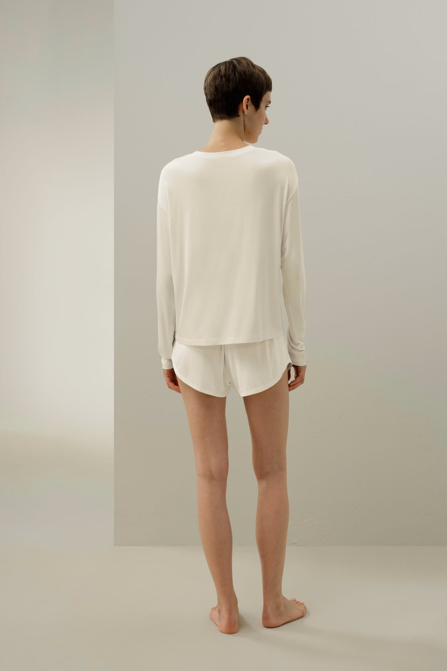Seidenbreeze Jersey Entspanntes Lounge-Top