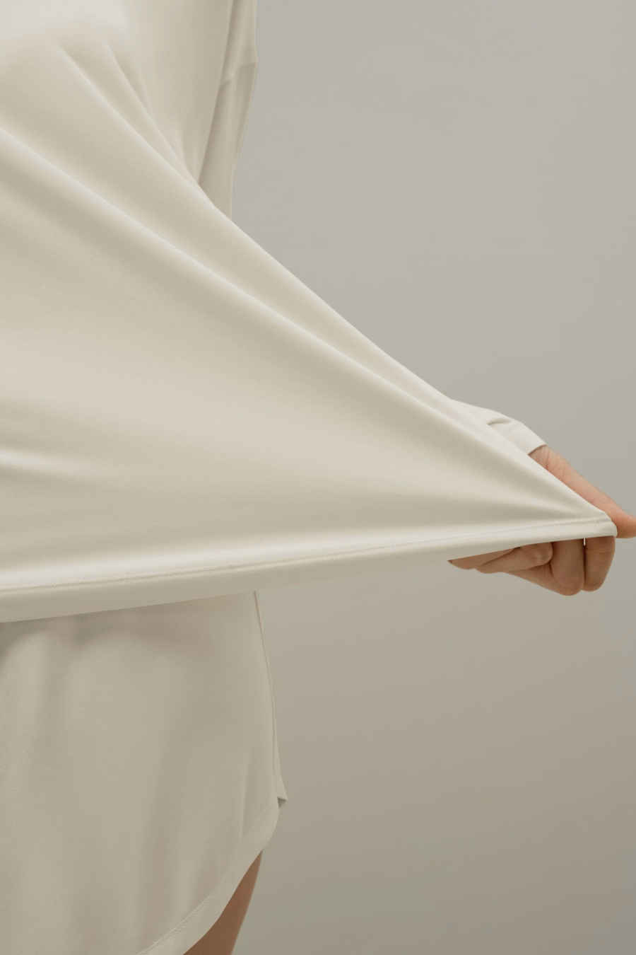 Seidenbreeze Jersey Entspanntes Lounge-Top