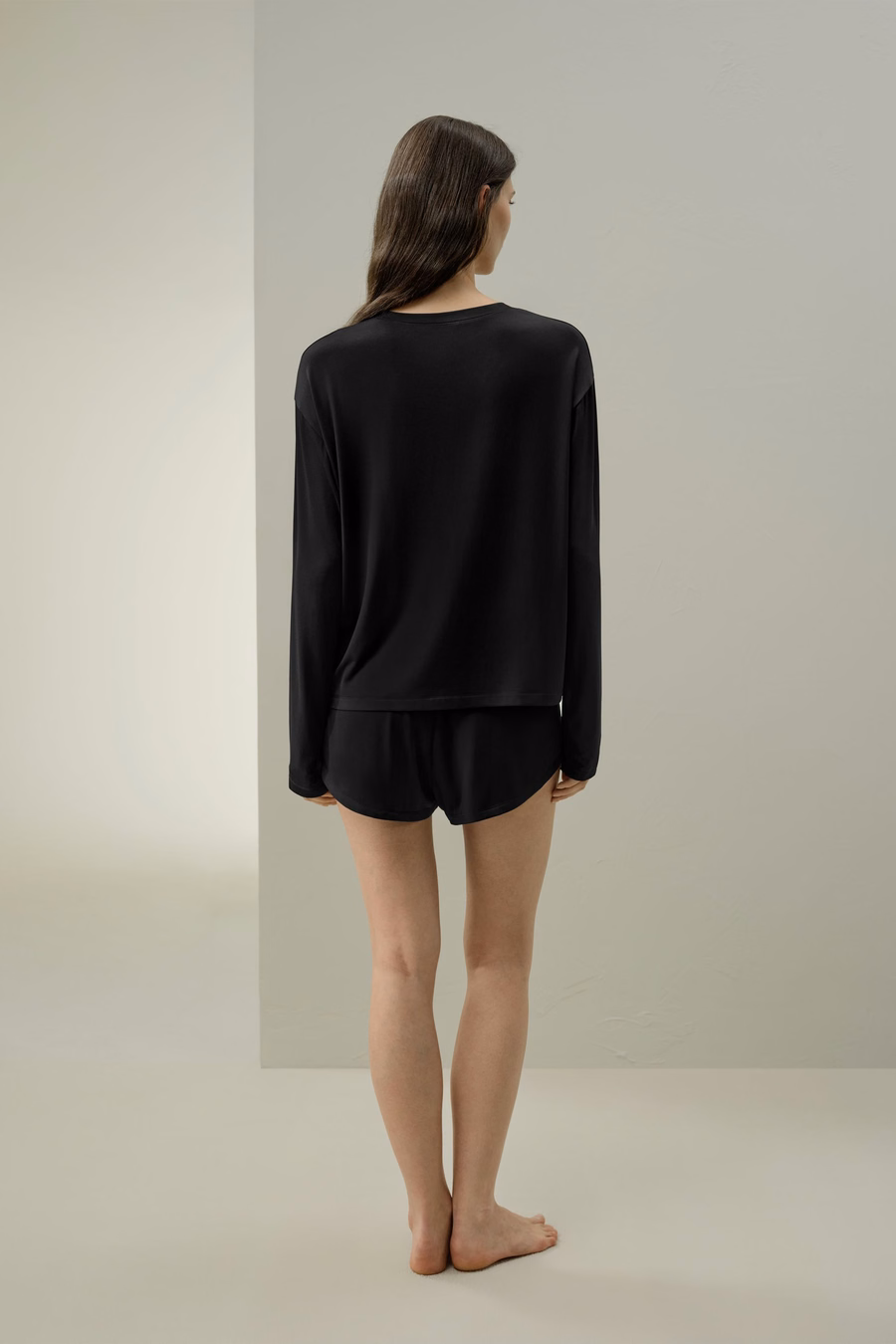 Seidenbreeze Jersey Entspanntes Lounge-Top