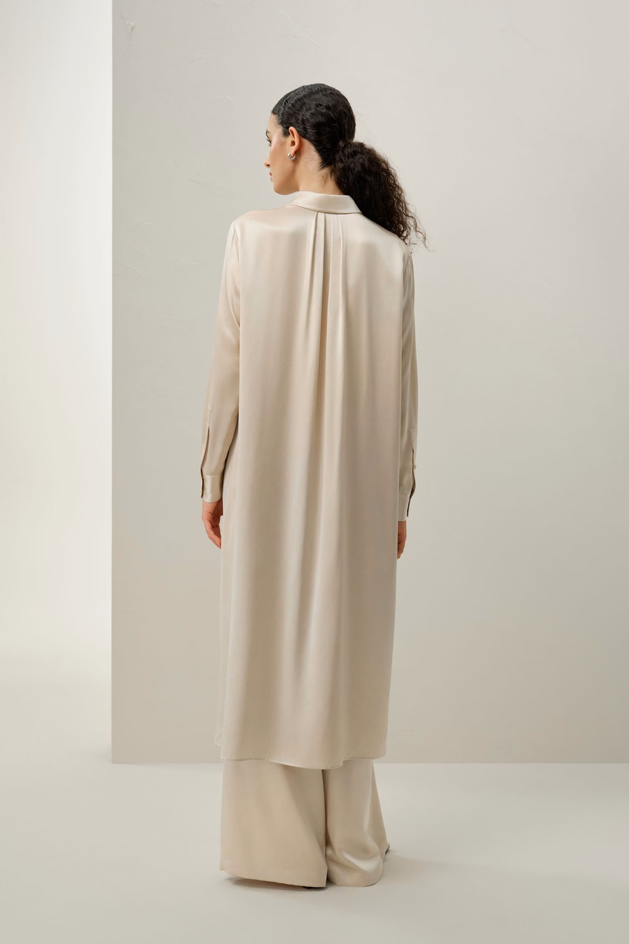 Seidencharmeuse Weite Hose