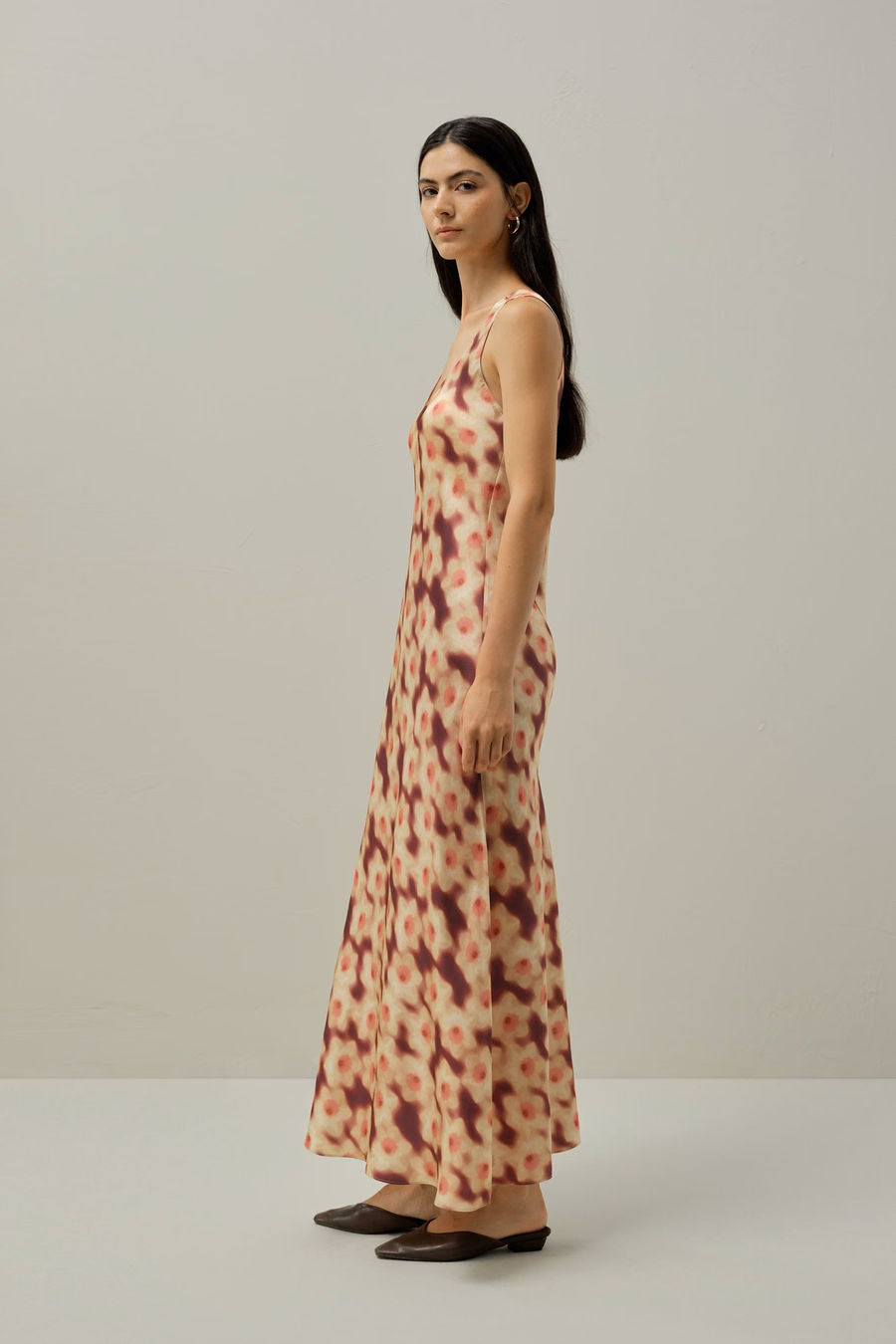 Deep U-Neckdress - Aus Liberty-Stoff gefertigt