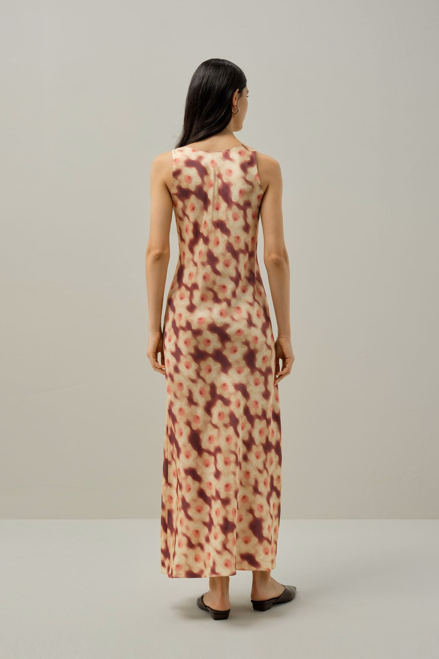 Deep U-Neckdress - Aus Liberty-Stoff gefertigt