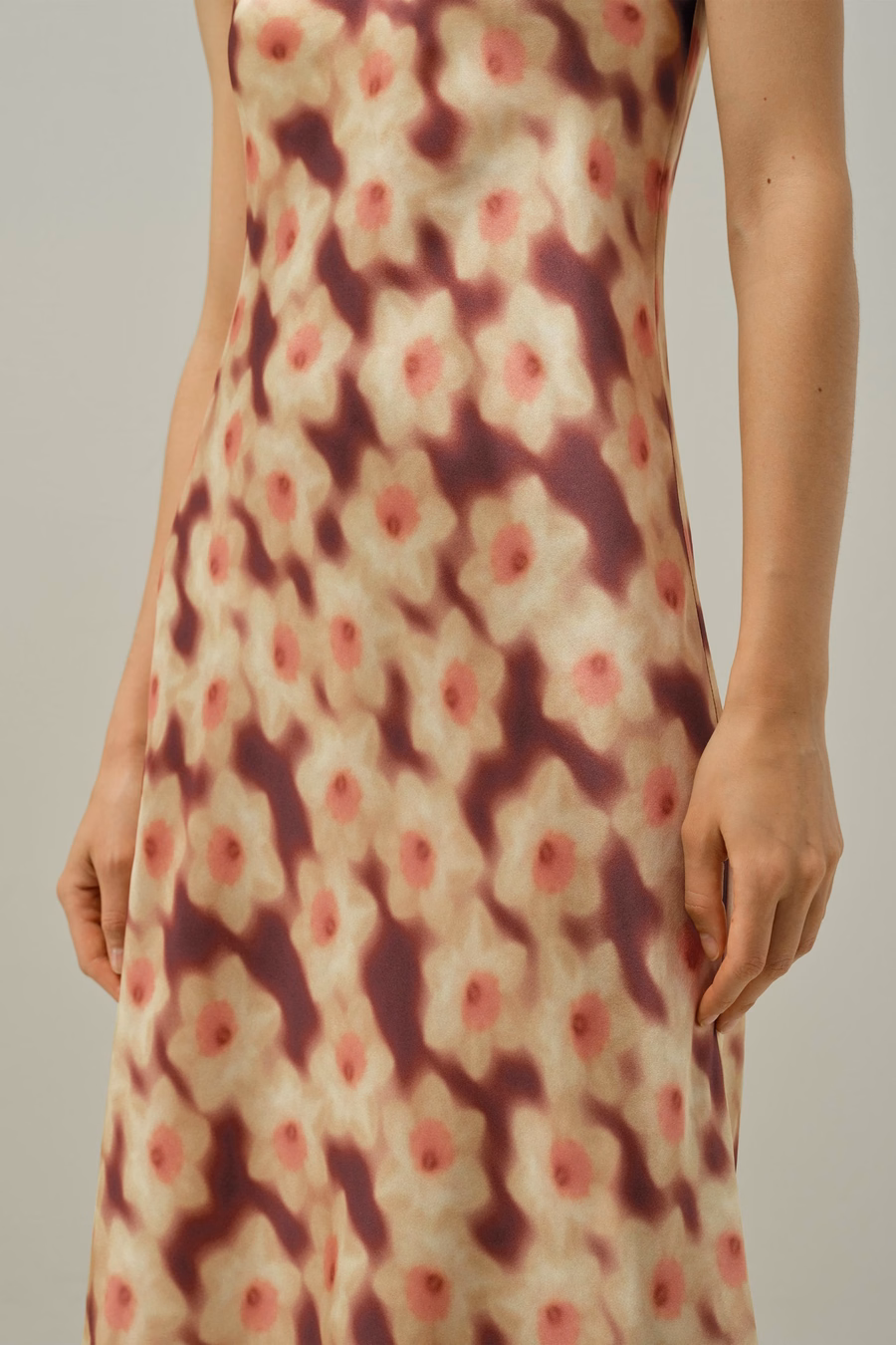 Deep U-Neckdress - Aus Liberty-Stoff gefertigt