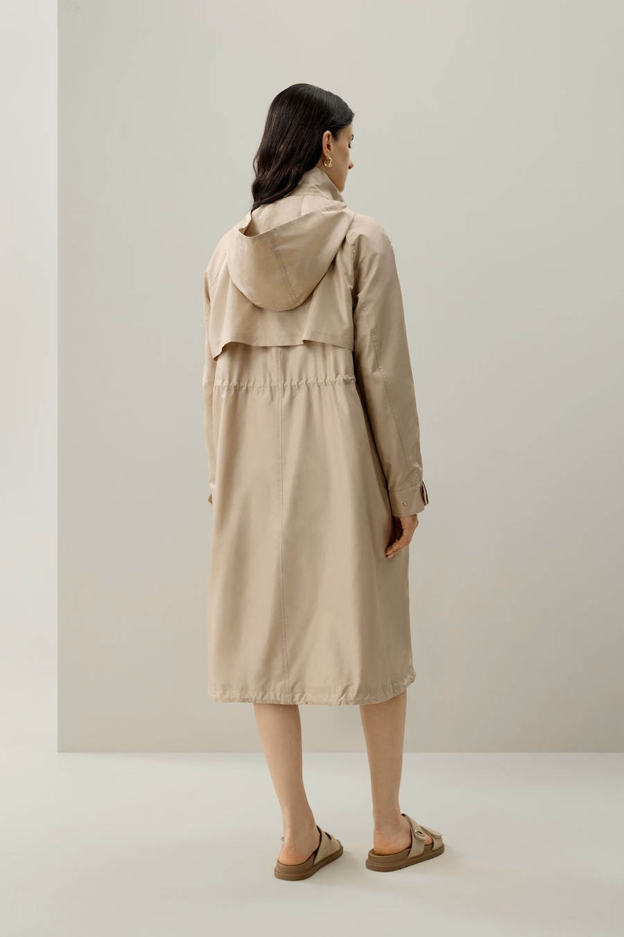 Seiden-Taffeta wasserabweisender Urban Coat