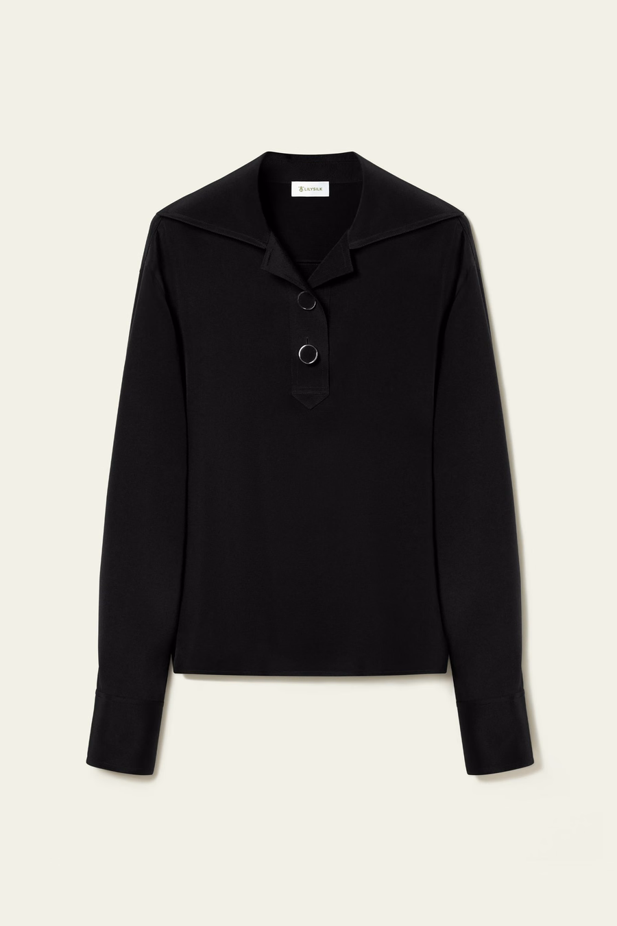 Luxuriöse Stretch-Seiden-Pullover-Bluse