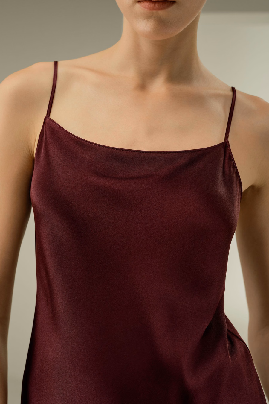 Double-Faced Silk Charmeuse Bias Cami