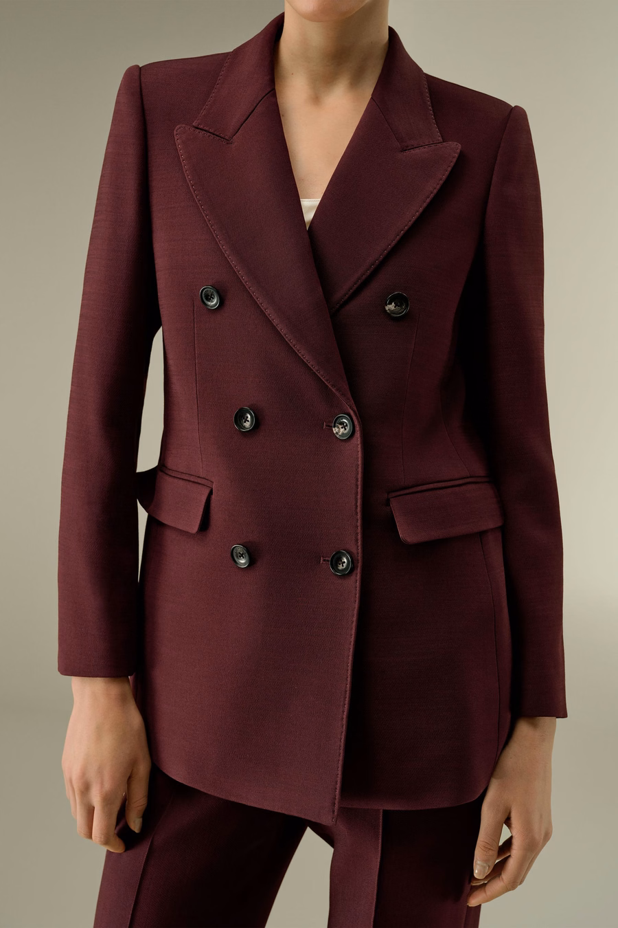 Doppelt breasted Revers Blazer