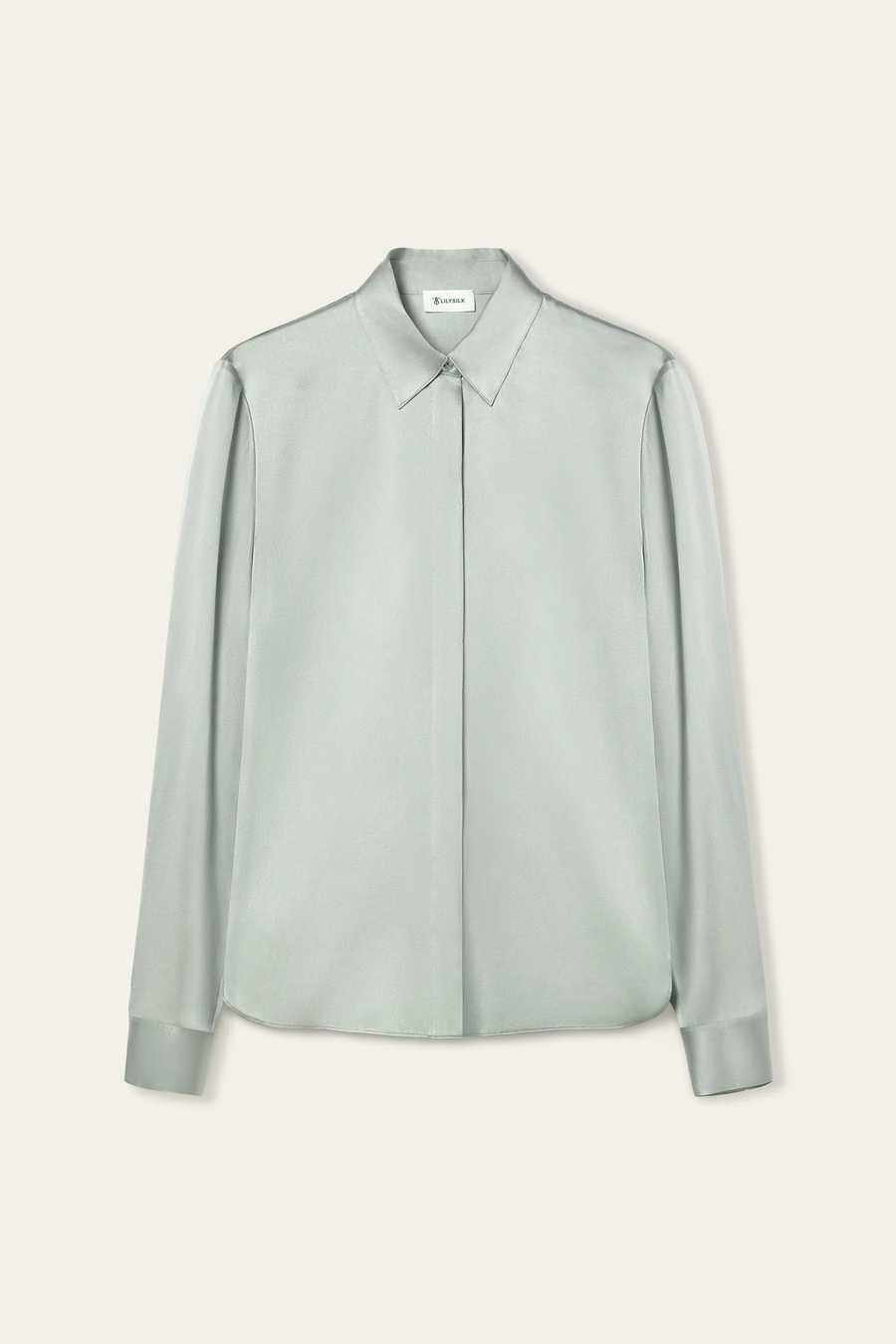 Elegante Seiden Slim Fit Hemd