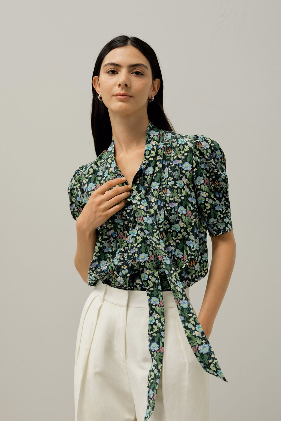 Puff-Ärmel Bluse - Hergestellt aus Liberty-Stoff