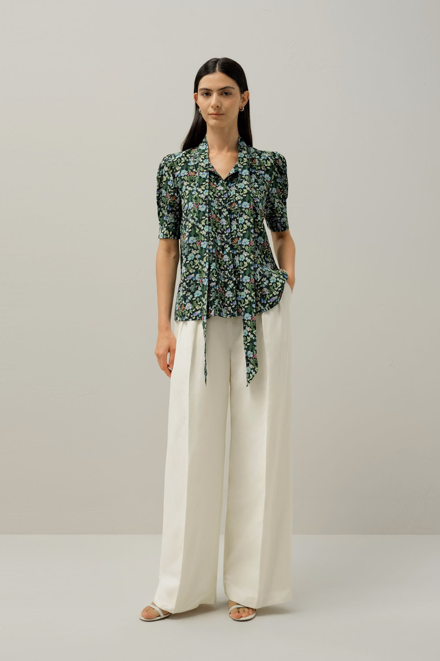 Puff-Ärmel Bluse - Hergestellt aus Liberty-Stoff