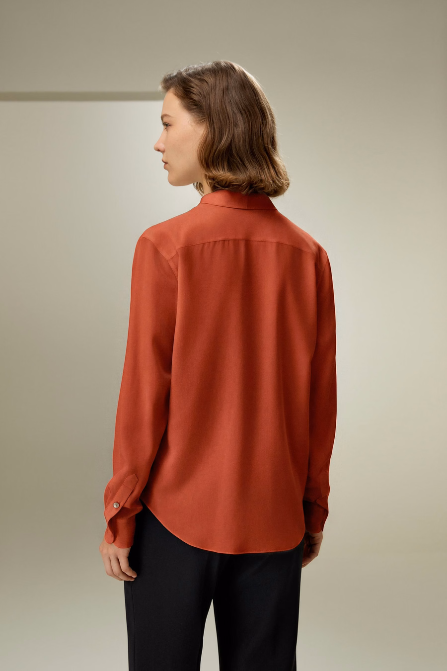 Seiden-Fliege-Bluse