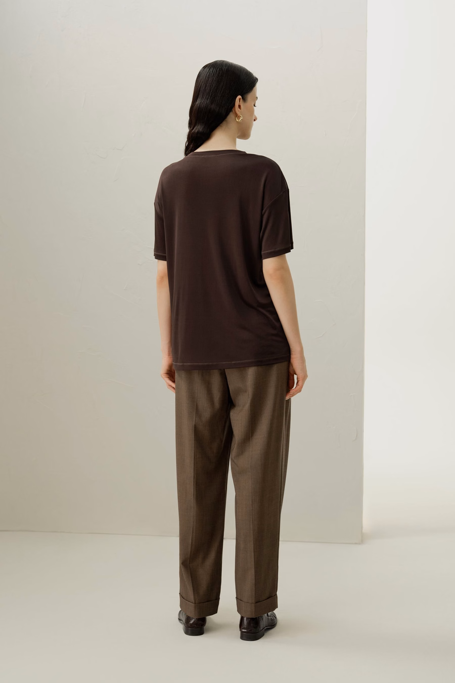 Oversized Silk Jersey Tee