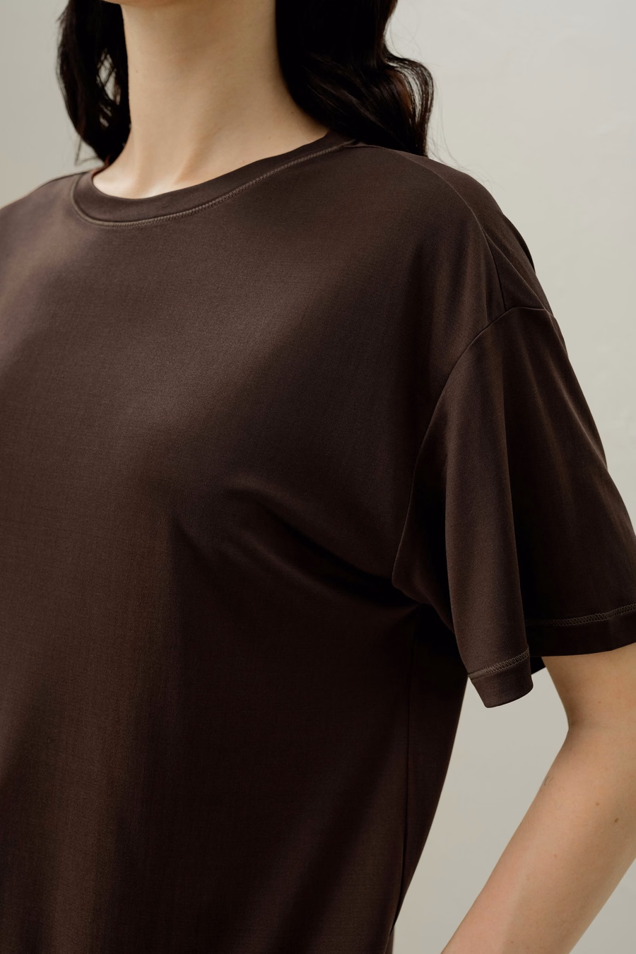 Oversized Silk Jersey Tee