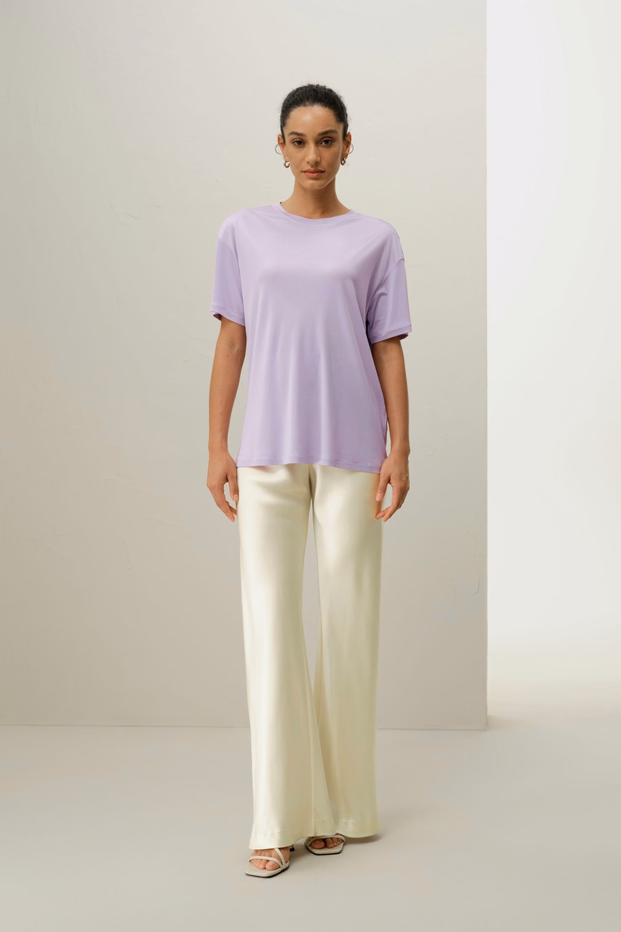 Oversized Silk Jersey Tee