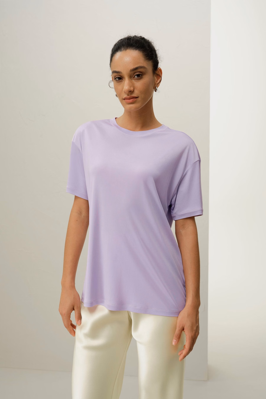 Oversized Silk Jersey Tee