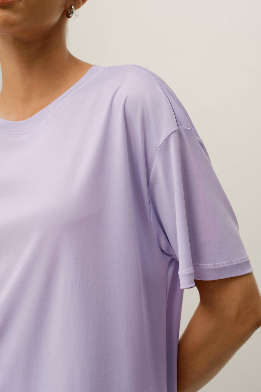Oversized Silk Jersey Tee