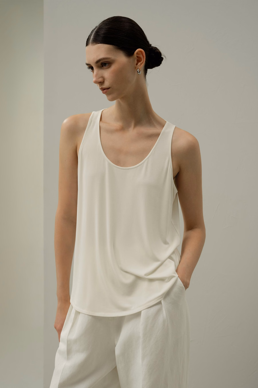 Seiden-Breeze-Jersey Scoop Tanktop