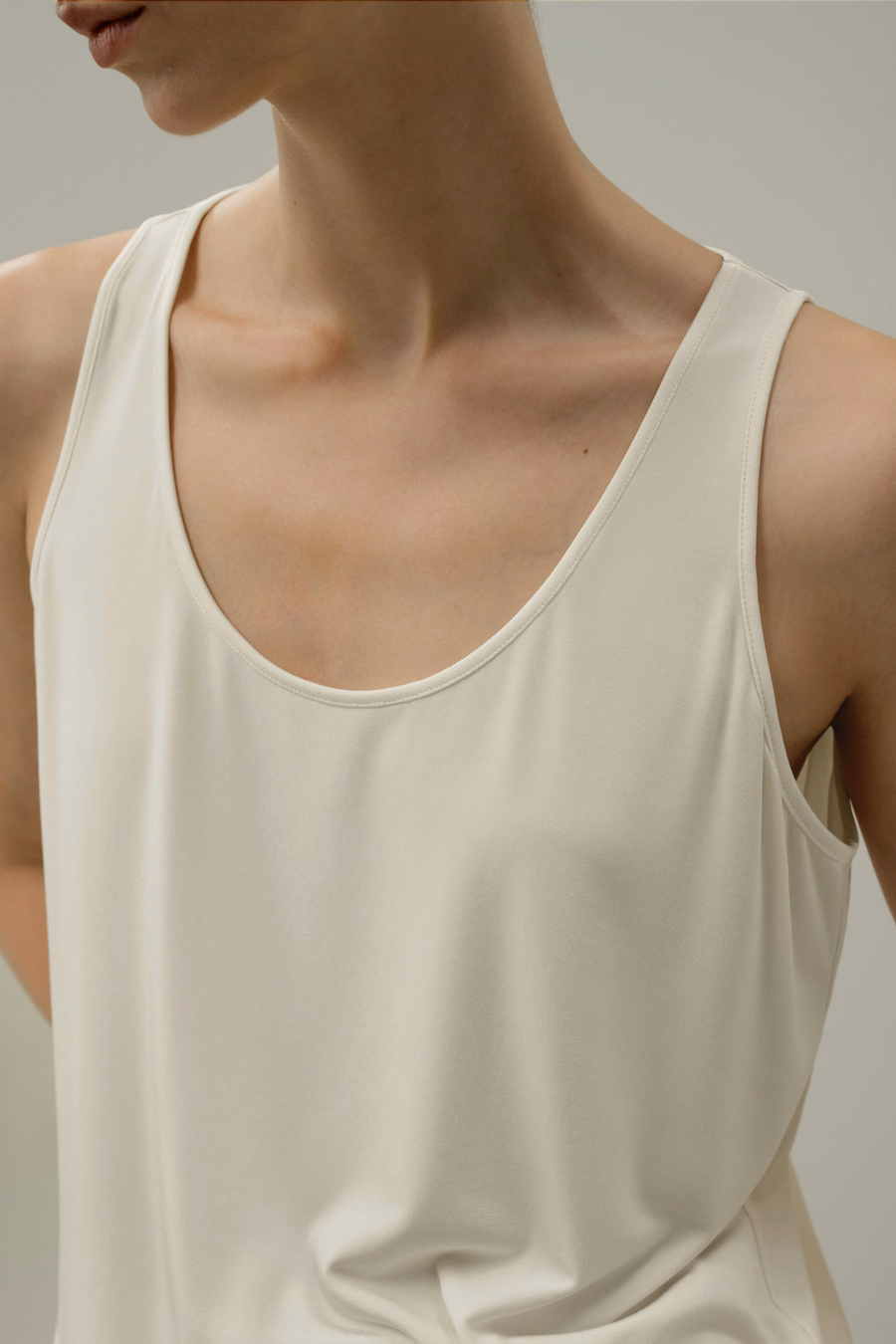 Seiden-Breeze-Jersey Scoop Tanktop