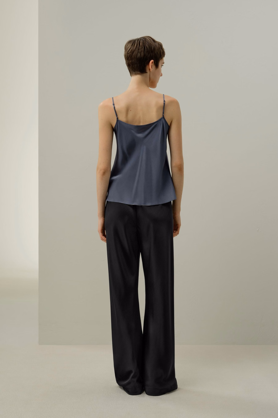 Spitzenbesetzte Seiden-Camisole