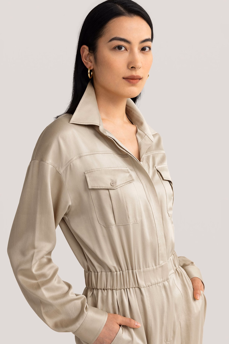 Sandwashed Safari Jumpsuit